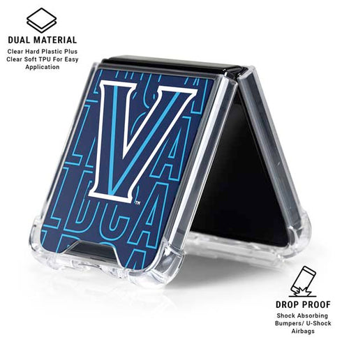 Villanova University Logo Large Galaxy Z Flip6 Clear Case